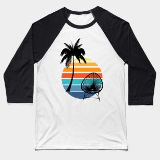 Acapulco chair retro sea sunset vintage mexican design Baseball T-Shirt